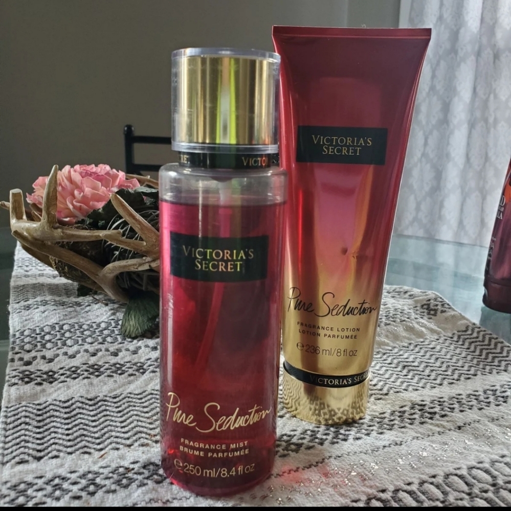 VS pure seduction body spray and lotion